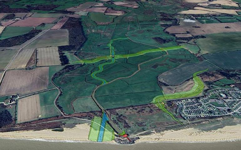 Flood protection scheme close to the A12